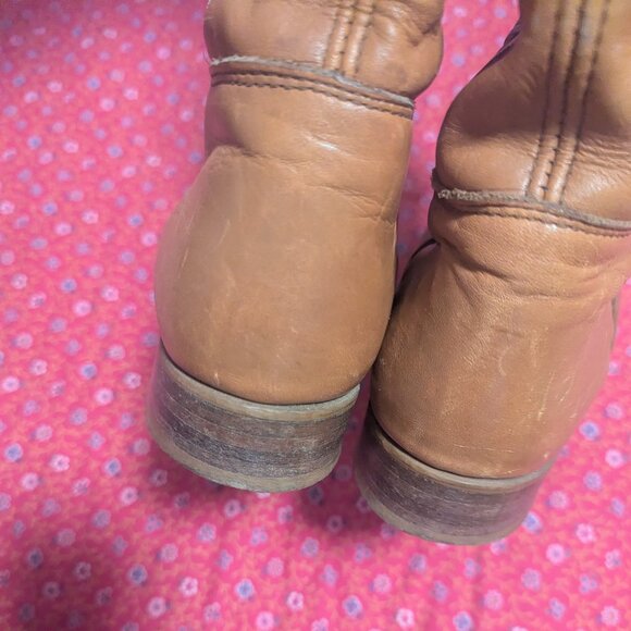 Vintage Dexter Riding Boots Western Leather Tall Boho Coastal Cowgirl Festival - Picture 7 of 10